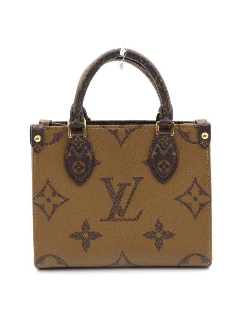 Louis Vuitton Monogram Reverse On The Go Mini BB Brown Tote Bag